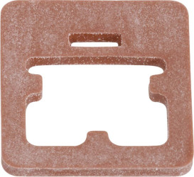 Płaska uszczelka do złącza wtykowego do zaworu elektromagnetycznego, wersja C, seria 235 czerwony binder Zawartość: 1 sz