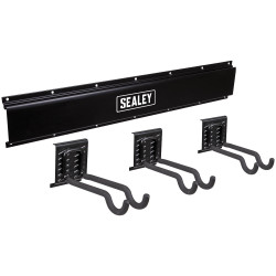 Sealey APHKIT11 Wall Mounting Sports Equipment Hook Storage Rail
