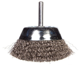 Szczotka druciana doczołowa z trzpieniem 75 mm INOX 57H600