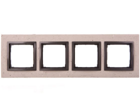 Simon 54 Nature Ramka poczwórna beton - FUNDA MENTE DRN4/93