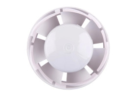 Wentylator kanałowy fi 100 230V 14W 106m3/h 37dB biały z kołnierzem EURO 100VKO