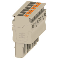 Weidm&#x171;ller 2882710000 Plug PUSH IN 6mm Male Unshrouded Connector