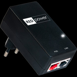 Zasilacz PoE 24V 1A wtyczkowy / RED POWER / RP24V1A-P-WM-EU