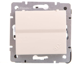 LOGI Gniazdo hermetyczne z klapką 2P+Z IP44 śrubowe 16A 250V Kremowy 25147