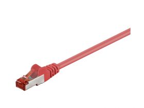 Kabel Patchcord CAT 6 S/FTP PIMF RJ45/RJ45 0.15m czerwony