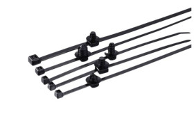 Opaski kablowe długość 100mm szerokość 2,5 mm HellermannTyton Poliamid