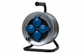 Rozgałęźnik na bębnie metalowym MINI-210 4x230V IP44 + termik