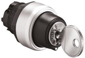 Przełącznik obrotowy kluczykowy 2-pozycyjny wycięcie: 22mm Sprężyna powrotna od lewej i prawej IP66, IP67 Lovato