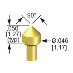 Igła testowa 075-PRG2501S, raster 75MIL (1,91mm)
