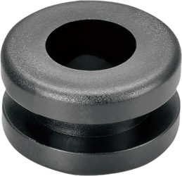 Grommet, cable Ø 7.8 mm, PVC, black, BYB-5-12H0131