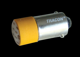Żarówka LED 24V sygnalizacyjna do przycisku żółta Tracon