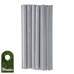 Klipsy do taśm ogrodzeniowych 20 szt Zaczep montażowy Szary Bradas TOBK1920LGY