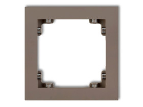DECO Ramka uniwersalna z tworzywa DECO Pastel Matt czekoladowy 49DR-1 KARLIK