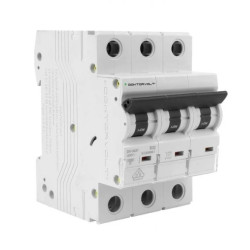 Wyłącznik nadprądowy S bezpiecznik 3-fazowy B32 (B 32A) 3-biegunowy 3P (400V AC) 3-modułowy 10kA VDE Doktorvolt