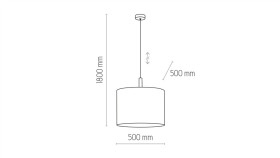 Lampa Sufitowa Plafon Cami Kolor Czarny/Biały Tworzywo, Led 3085 Lm Barwa...