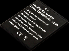 31196 Smartphone battery for ZTE devices, Li-Ion, 2500 mAh