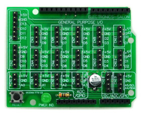 I/O Extension Board Kit for Arduino UNO DIY. [SOLDERING REQUIRED]