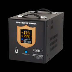 Zasilacz awaryjny KEMOT PROsinus-2000 przetwornica z czystym przebiegiem sinusoidalnym i funkcją ładowania 12V 230V 2000VA/1200W