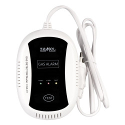 Czujnik gazu CGZ-01 Zamel 230V Gaz ziemny i LPG (Propan-butan), przewód 1m