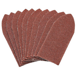 Draper 99261 Pack of Ten 80 Grit Hook &amp; Loop Alu Oxide Sanding Sheets (32x92mm)