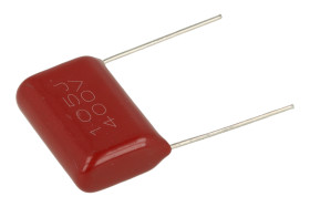 Kondensator; poliestrowy; MKT; 1uF; 400V DC/220V AC; AFC; AFC105JA09P22BB; 5%; 8,5x18x26mm; 22,5mm; luzem; -55...+110°C; Akyga;