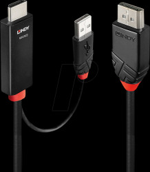 41500 DP 1.2 to HDMI A connector, 4K/60 Hz, 3.0 m