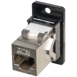 TUK Ltd FACK2SBpm Cat5e F2F Low Profile Panel Mount Shielded Coupler