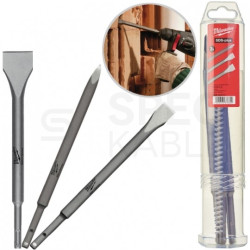 Zestaw dłut SDS-Plus do młotowiertarki do cegły, betonu 3 sztuki: długie + szerokie+ szpicak 250mm MILWAUKEE