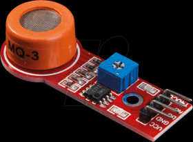ME075 Developer boards - gas sensor, alcohol (ethanol), MQ-3
