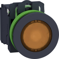 Schneider Electric XB5FW35G5 Przycisk podświetlany resetowalny 600 V 3 A 1 NO, 1 NC IP66, IP67, IP69, IP69K 1 szt.