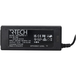 R-TECH 857082 AC/DC Adapter 12vdc 3.5amp C14 Desktop