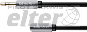 Kabel Jack AUX 3,5mm wt/gn 1,0m przedłużacz K&M
