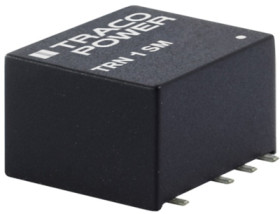 DC converter, 4.5-13.2 VDC, 1 W, 1 output, 12 VDC, 81 % efficiency, TRN 1-0512SM