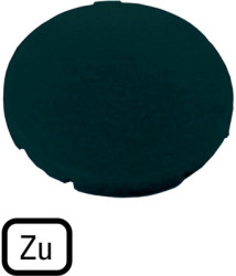 Button plate, round, symbol closed, for pushbutton, 218184