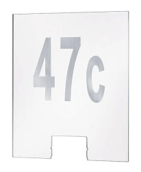 Tabliczka z numerem domu Outdoor Wall przezroczysta plexi PL79674
