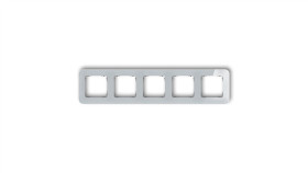 Icon Ramka Uniwersalna Pięciokrotna Zaokrąglona - Efekt Szkła (Ramka: Szara...