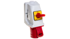 Gniazdo Kombi Z Rozłącznikiem 0-1 M25 32A 5P 400V Czerwone Ip44 925-6W