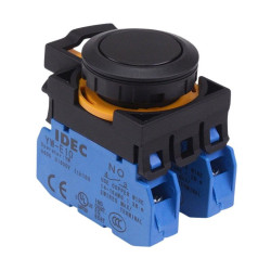CW1B-M1E20B Black Momentary Push Button Switch 2NO IP65 IDEC
