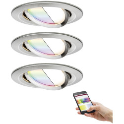 Paulmann 92965 Nova Plus Coin LED Recessed Light RGBW Zigbee Compatible