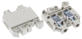 Blok zacisków przelotowych RS PRO poziomy: Pojedynczy 16 → 6AWGŚruba 57A 1 kV
