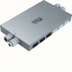 tehalit.SPW Rozdzielacz podłogowy płaski Wieland 6gn czarnych / 6gn białych SPWG669010