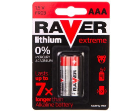 Bateria litowa LR03 / AAA 1,5V RAVER EXTREME B7811 /blister 2szt./