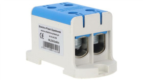 Blok Rozdzielczy-Odgałęźny 2X1-Biegun Al/Cu 16-95Mm2 Niebieski Montaż Płaski...