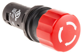 ABB 1SFA Zwalnianie przez przekręcenie Przycisk zatrzymania awaryjnego Montaż na panelu 22.5 mm SPDT IP69K, IP66, IP67