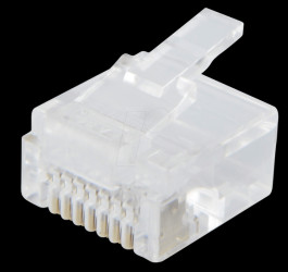 72051-S RJ45 modular plug, short, 8/8