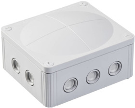 Cable junction box, no. of entries: 4, 10 mm², light gray, IP66/IP67, 10101459