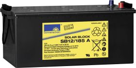 Akumulator solarny GNB Sonnenschein Solar-Block SB12/185 A NGSB120185HS0CA, 12 V, 185 Ah