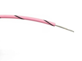 Przewód jednożyłowy linkowy, 0,2 mm², 7/0,2 mm, 24 AWG, PVC, 1 kV AC, Czarny/Szary, dł. 100m, RS PRO