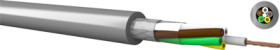 PVC control line LiYCY 1 x 0.75 mm², shielded, gray, 020107500