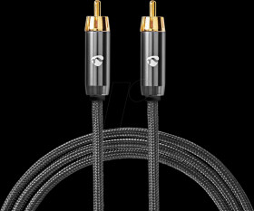 CATB24100GY30 Nedis Subwoofer Cable | RCA Male | RCA Male | Gold Plated | 3.00
